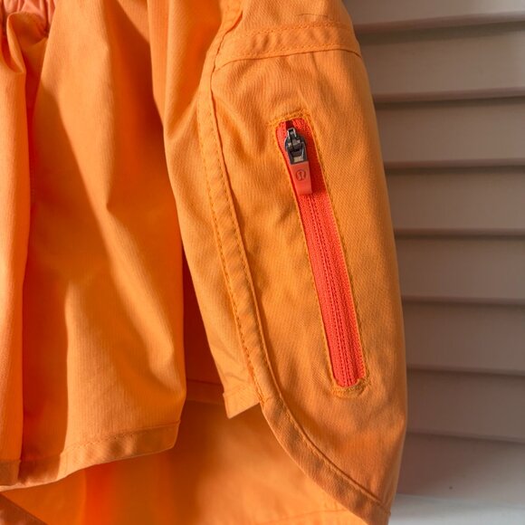 Lululemon orange shorts athletic 4 women's - Picture 2 of 5
